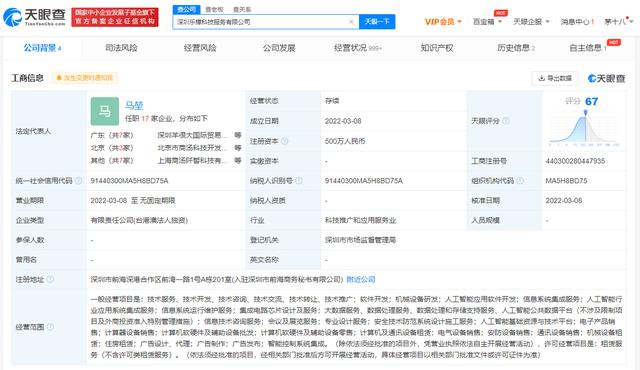 股东信息显示,该公司由上海商汤智能科技有限公司全资控股.
